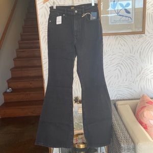 high rise flare lee jeans